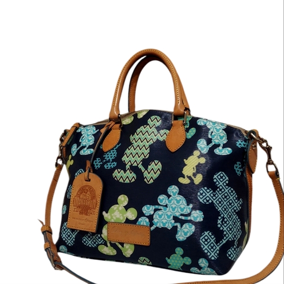 Dooney & Bourke Handbags - Disney Dooney & Bourke Mickey Marathon Disney 20th Anniversary Satchel euc